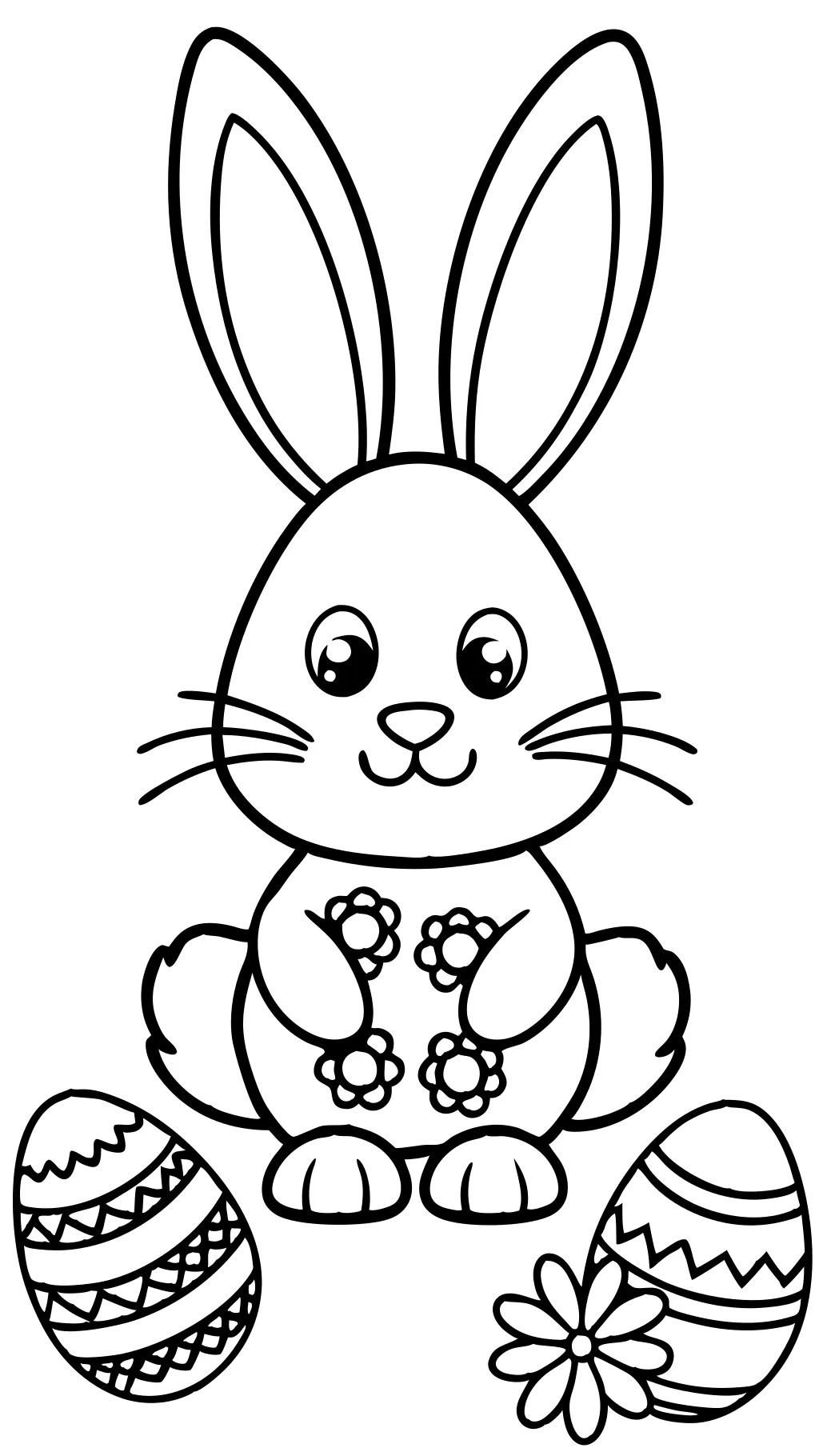 coloriages de lapin de Pâques imprimables gratuits